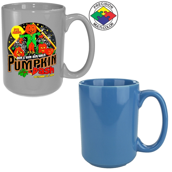 15oz Gloss Colored El Grande Mug with c-shaped handle.... from ASI 80093 Pyrographics / Pyrographics Line