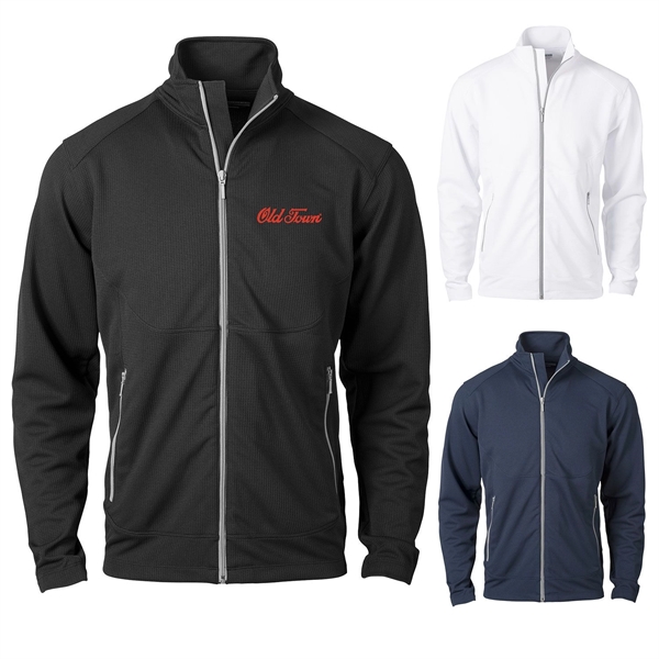 Men's jacket with pill and snag resistance, UPF50+ protection, and two... from ASI 57653 Gold Bond