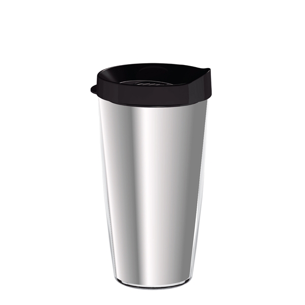 Double-wall insulated, clear Tritan™ tumbler with chrome insert available in 16... from ASI 73871 Next Promotions LLC
