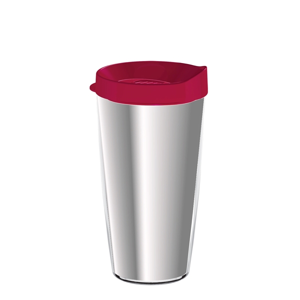 Double-wall insulated, clear Tritan™ tumbler with chrome insert available in 16... from ASI 73871 Next Promotions LLC