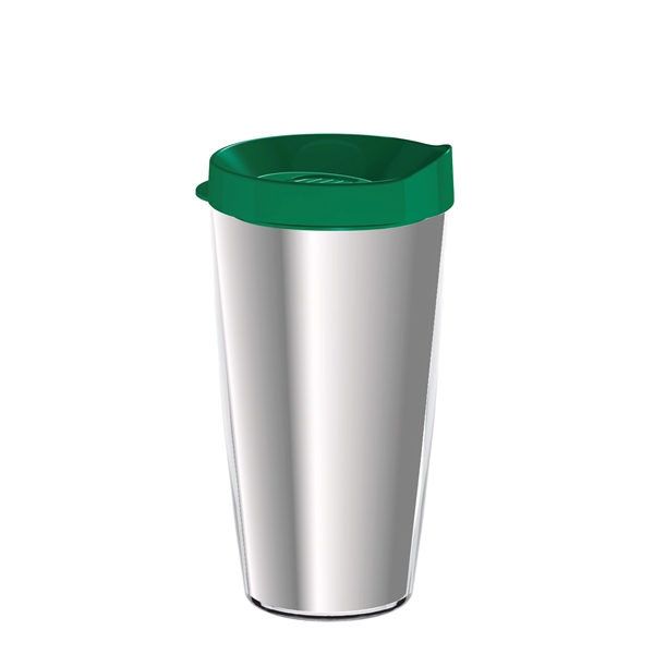 Double-wall insulated, clear Tritan™ tumbler with chrome insert available in 16... from ASI 73871 Next Promotions LLC