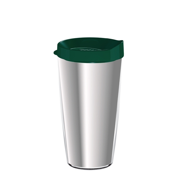 Double-wall insulated, clear Tritan™ tumbler with chrome insert available in 16... from ASI 73871 Next Promotions LLC