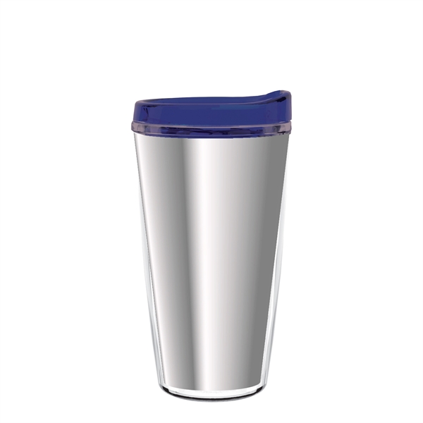 Double-wall insulated, clear Tritan™ tumbler with chrome insert available in 16... from ASI 73871 Next Promotions LLC