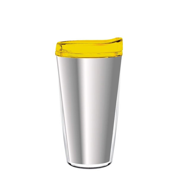 Double-wall insulated, clear Tritan™ tumbler with chrome insert available in 16... from ASI 73871 Next Promotions LLC