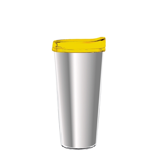 Double-wall insulated, clear Tritan™ tumbler with chrome insert available in 16... from ASI 73871 Next Promotions LLC