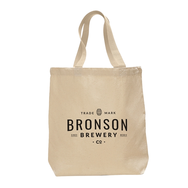 Heavy canvas tote bag with bottom gusset. Natural body with colored... from ASI 79840 The Proinnovative Line