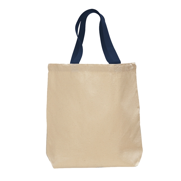 Heavy canvas tote bag with bottom gusset. Natural body with colored... from ASI 79840 The Proinnovative Line