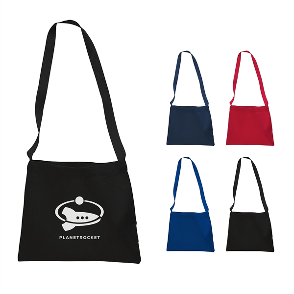 Canvas messenger bag with long straps. Colors.... from ASI 79840 The Proinnovative Line