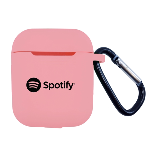 Airpod cover made of silicone with a carabiner and an opening... from ASI 90807 Tekweld