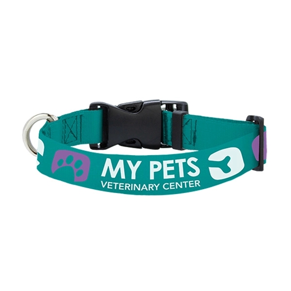 .8" wide polyester dog collar with PMS matched woven polyester and... from ASI 45657 Pop! Promos