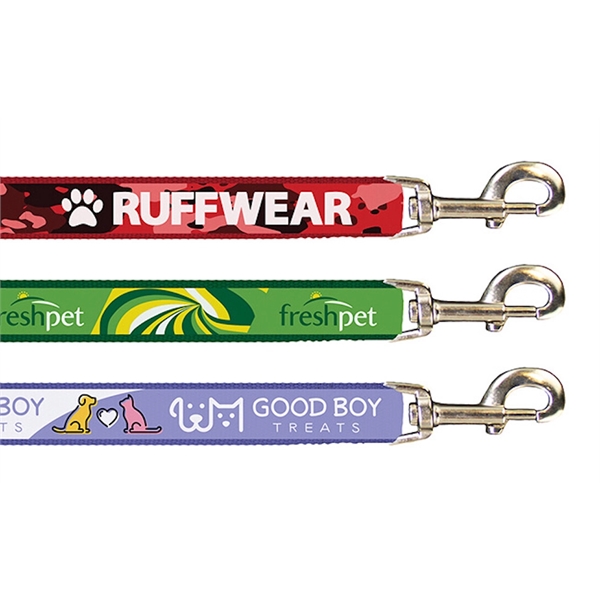 60" long, 1" dog leash of 2mm polyester PMS matched webbing... from ASI 45657 Pop! Promos