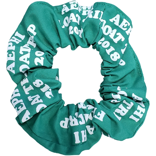 Muslin covered elastic ponytail wrap with overall print.... from ASI 31260 AdCapitol