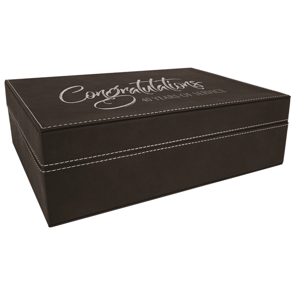 12 1/4" x 8 1/4" x 3 3/4" PU leather case... from ASI 74601 Calico