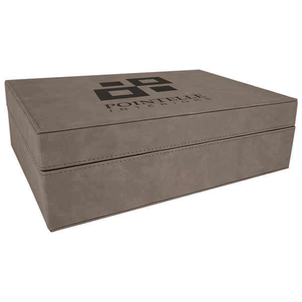 12 1/4" x 8 1/4" x 3 3/4" PU leather case... from ASI 74601 Calico