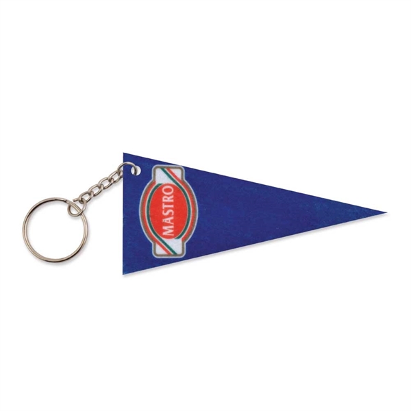 This banner shape felt keychain makes a great gift for all... from ASI 93987 Martini-Vispak Inc.