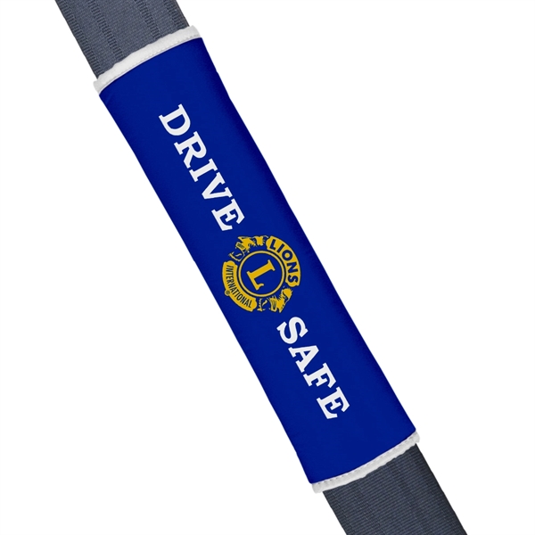 Plush sublimated seat belt cover adds some extra comfort to your... from ASI 93987 Martini-Vispak Inc.