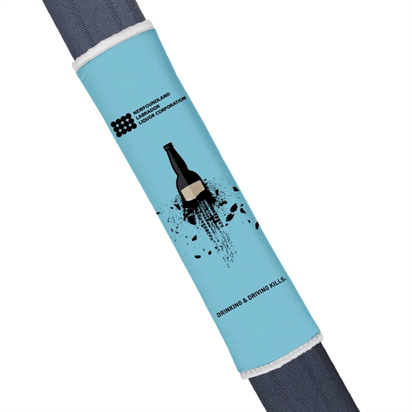 Plush sublimated seat belt cover adds some extra comfort to your... from ASI 93987 Martini-Vispak Inc.