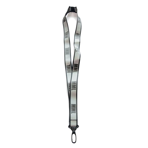 Reflective lanyards made with woven polyester on the backside a high... from ASI 93987 Martini-Vispak Inc.