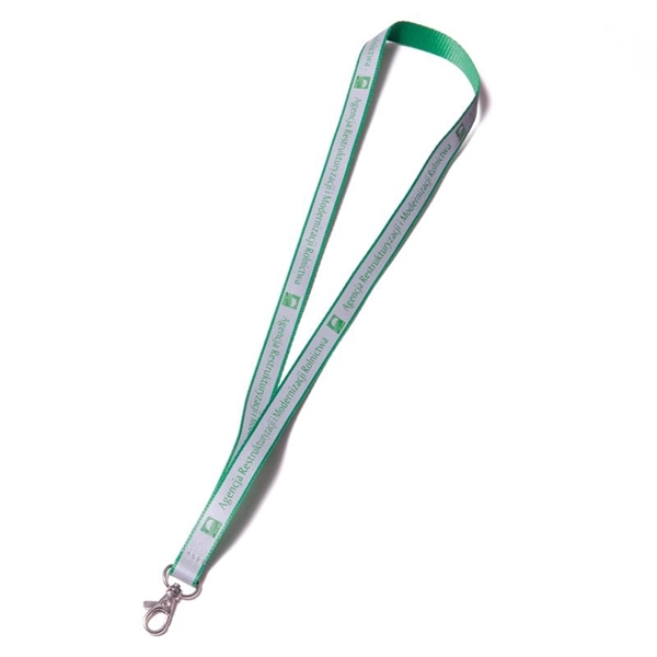 Reflective lanyards made with woven polyester on the backside a high... from ASI 93987 Martini-Vispak Inc.