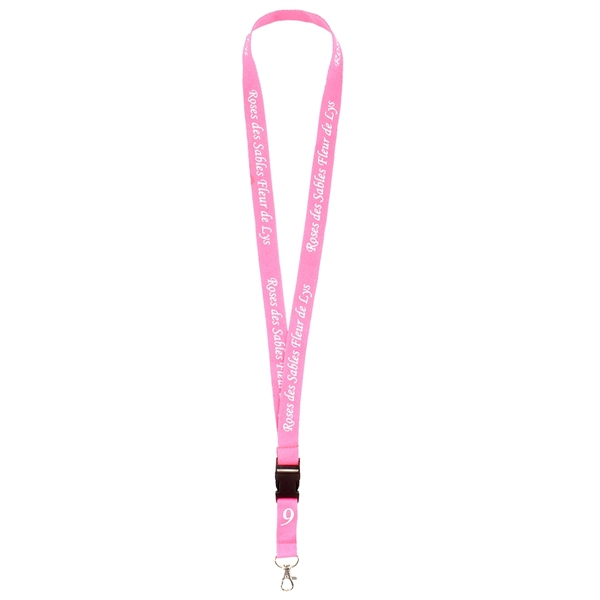 3/4" wide silkscreened lanyard printed one color one side with a... from ASI 93987 Martini-Vispak Inc.