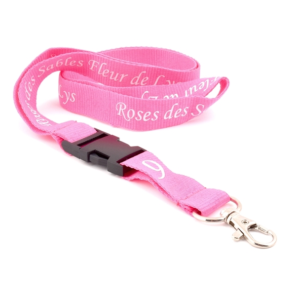 3/4" wide silkscreened lanyard printed one color one side with a... from ASI 93987 Martini-Vispak Inc.