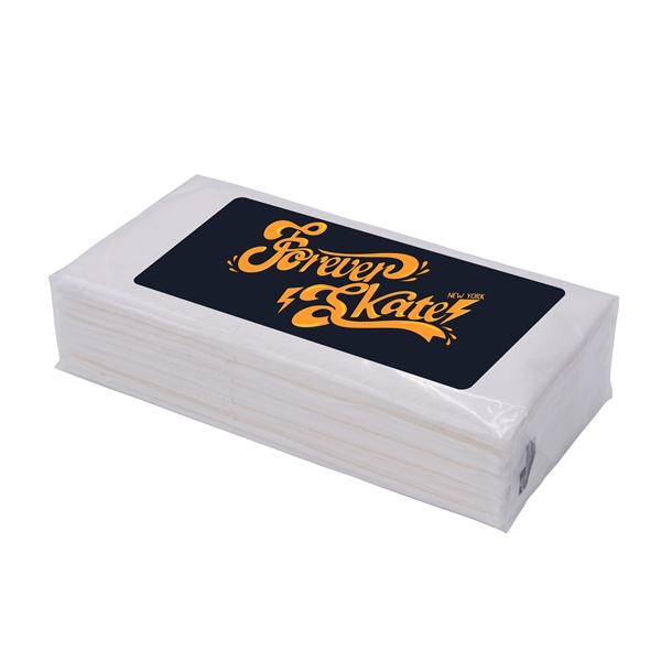 2" x 4.25" packs of 10 three-ply tissues and decal imprint.... from ASI 90807 Tekweld