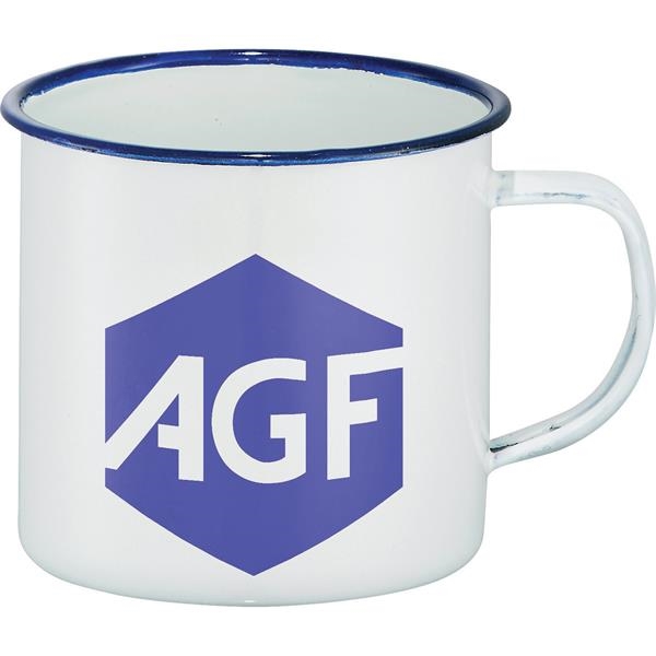 Fireside 16-oz. Enamel Metal Mug... from ASI 42424 ZZ DROPPED -Bullet