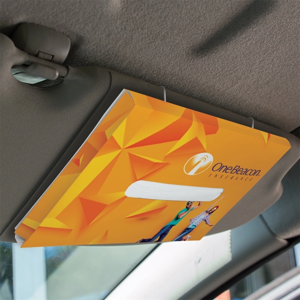 Transform the sun visor into a great visual ad space with... from ASI 93987 Martini-Vispak Inc. / Vispak Inc Canada