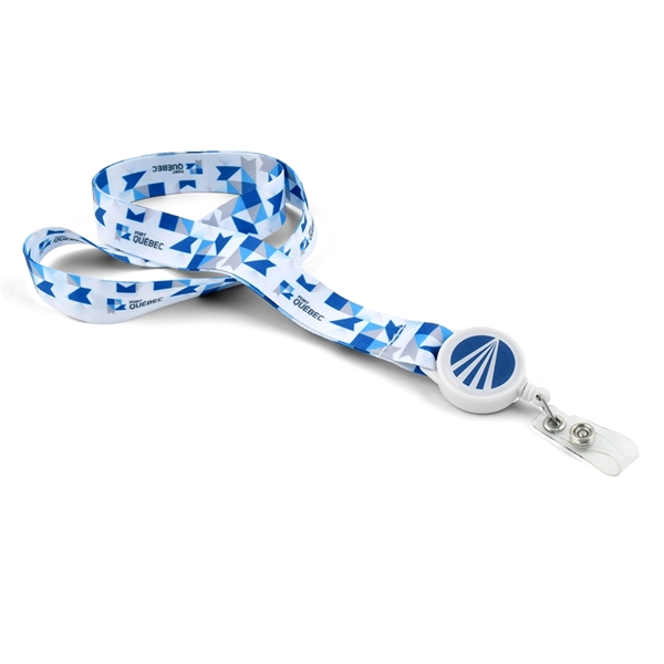 7/8" wide Digi Dyed lanyard printed full color sublimation on both... from ASI 93987 Martini-Vispak Inc.