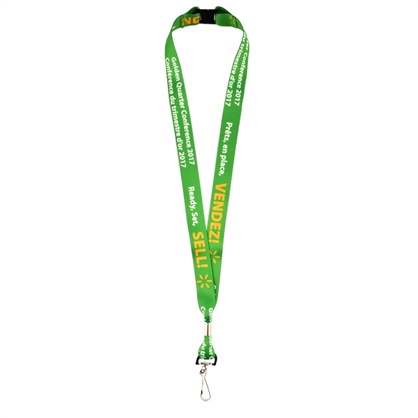 7/8" wide Digi Dyed lanyard printed full color sublimation on both... from ASI 93987 Martini-Vispak Inc.