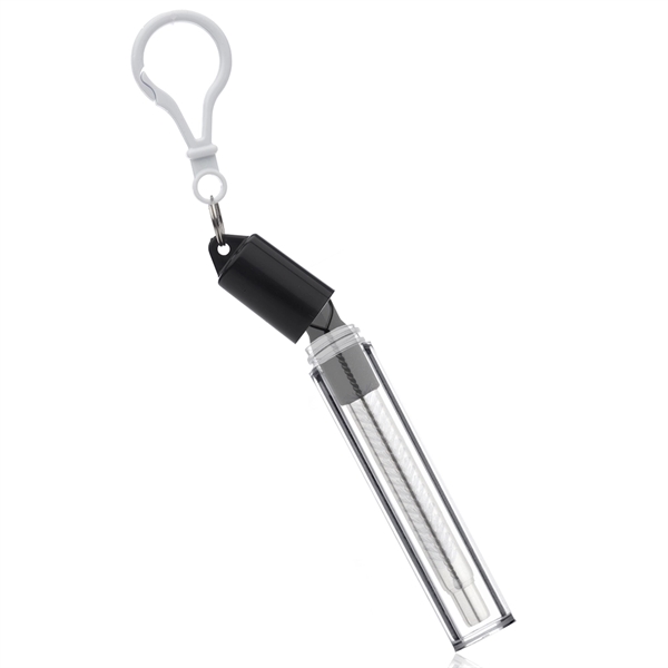 Retractable straw made of stainless steel in a case with a... from ASI 39552 BEL Promo