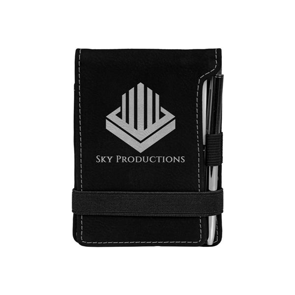 3 1/4" x 4 3/4" 50-page lined mini notepad with black... from ASI 74601 Calico