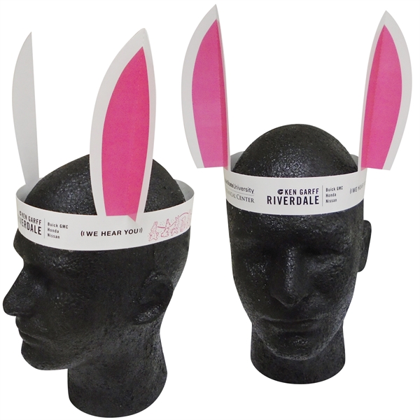 Bunny ears headband made from 14 pt., high density, white poster... from ASI 67620 Lion Circle Corp / Lion/Circle