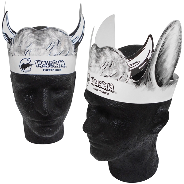 Cow headband made from 14 pt., high density, white poster board.... from ASI 67620 Lion Circle Corp / Lion/Circle
