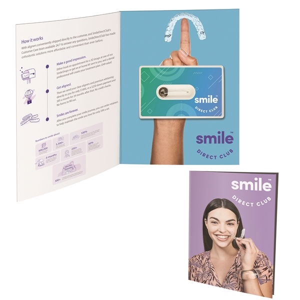 Greeting card with credit card style dental floss featuring a mirror.... from ASI 90807 Tekweld