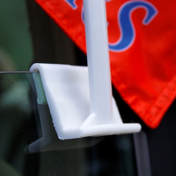 11.5" x 15" polyester car flag mounted on a plastic staff... from ASI 80228 Quinn