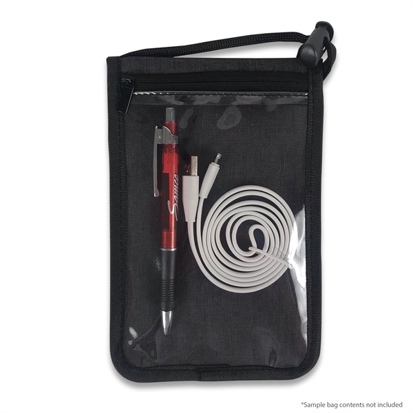 Exclusive travel neck wallet with touch screen capable cell phone PVC... from ASI 34800 Alstar Creations / Alstar Line