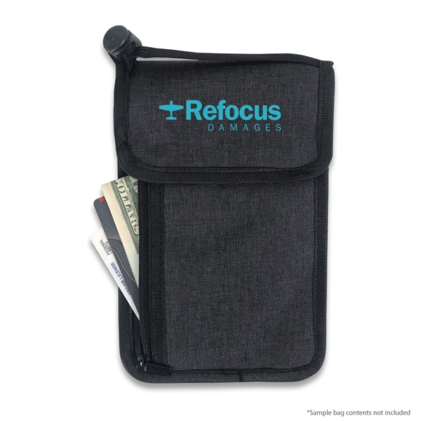 Exclusive travel neck wallet with touch screen capable cell phone PVC... from ASI 34800 Alstar Creations / Alstar Line