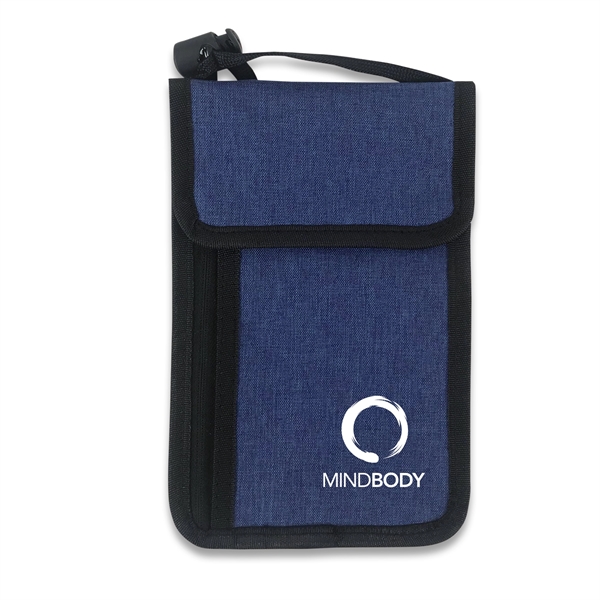 Exclusive travel neck wallet with touch screen capable cell phone PVC... from ASI 34800 Alstar Creations / Alstar Line