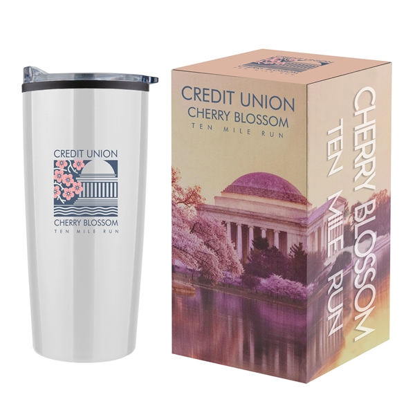 Drinkware gift set with a 20 oz. economy stainless steel bottle... from ASI 90807 Tekweld