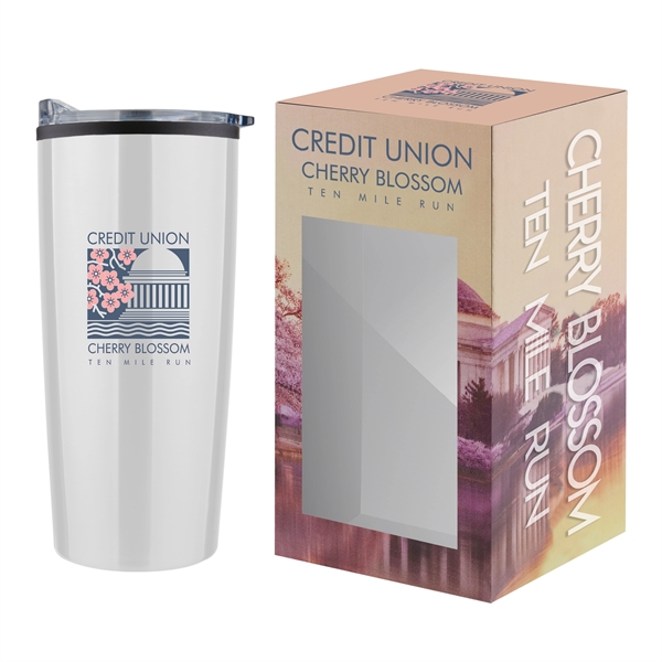 Drinkware gift set with a 20 oz. economy stainless steel bottle... from ASI 90807 Tekweld