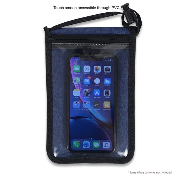 Exclusive travel neck wallet with touch screen capable cell phone PVC... from ASI 34800 Alstar Creations / Alstar Line