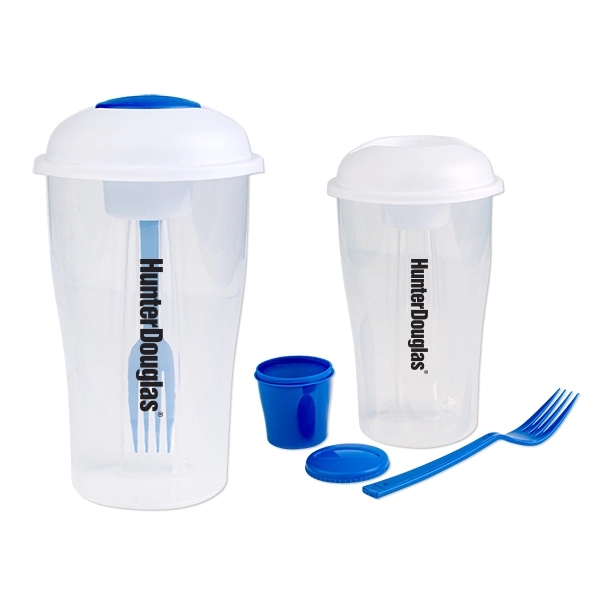 3 piece salad shaker set with a container, dressing cup and... from ASI 98360 WOWLine / WOWLine®