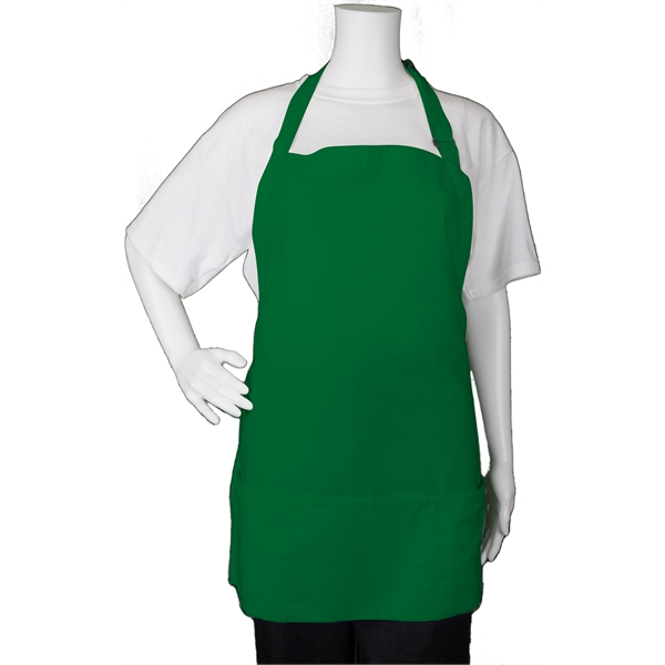 Restaurant-style poly-cotton twill bib apron with 1" wide waist and adjustable... from ASI 31260 AdCapitol