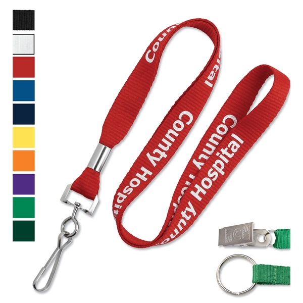 Custom silkscreen lanyards in 5-Days! Great selection of material and imprint... from ASI 79898 Promovision / PROMOVISION