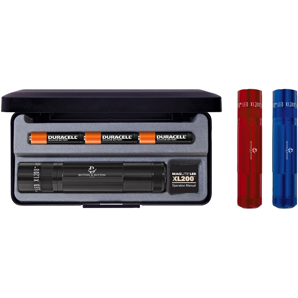 Maglite LED 3 Cell Metal Flashlight comes with three AAA batteries.... from ASI 61966 HPG / Beacon Promotions