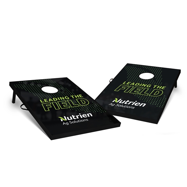 This Tailgate Cornhole Set includes a 4 color process logo... from ASI 30226 A J J Enterprises