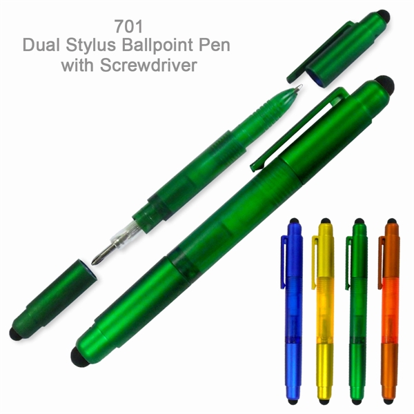Delightful Stylus Ballpoint Pen With Screwdriver Tips - Ready Inventory in... from ASI 45100 Chulani Promotional Products, Inc / Competitive Edge Innovations/Chulani