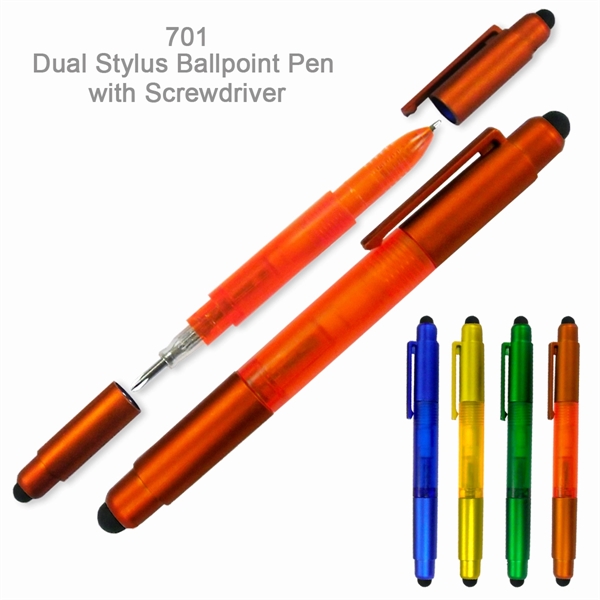 Delightful Stylus Ballpoint Pen With Screwdriver Tips - Ready Inventory in... from ASI 45100 Chulani Promotional Products, Inc / Competitive Edge Innovations/Chulani