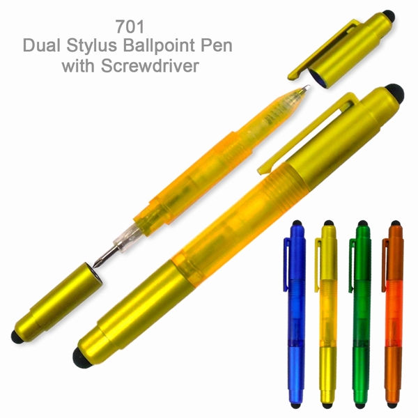 Delightful Stylus Ballpoint Pen With Screwdriver Tips - Ready Inventory in... from ASI 45100 Chulani Promotional Products, Inc / Competitive Edge Innovations/Chulani